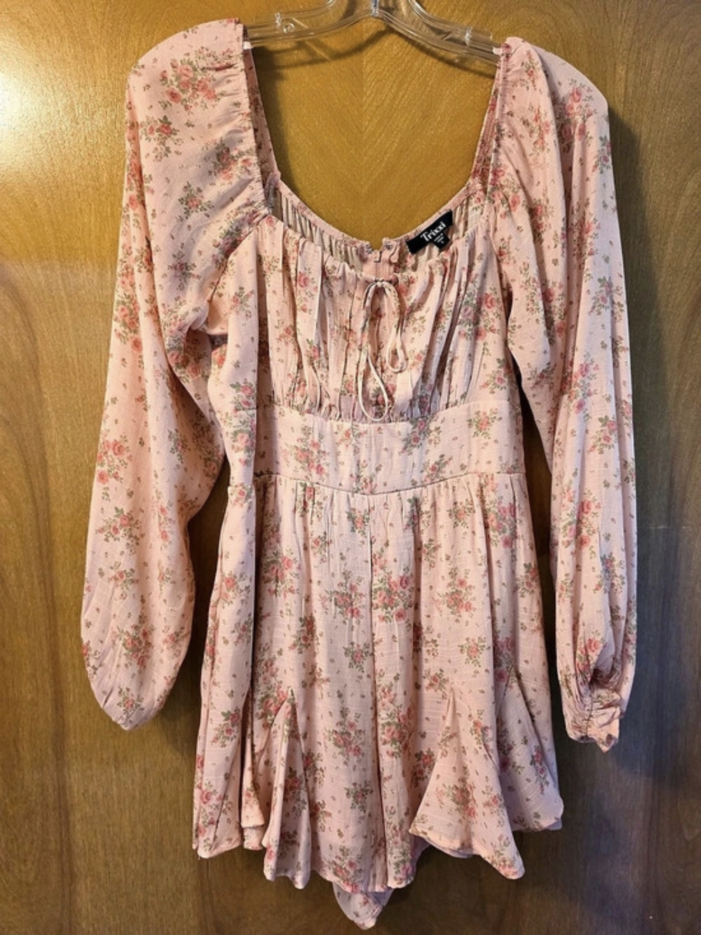 Trixxi Floral Mini Dress in Pink Size Large